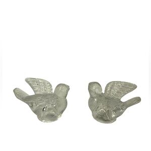 Lefton Glass Bird Candle Holders